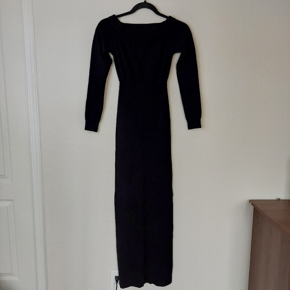 Michael Costello X Revolve Off Shoulder Bodycon Maxi‎ Dress in Black Size XS NWT - Picture 4 of 12